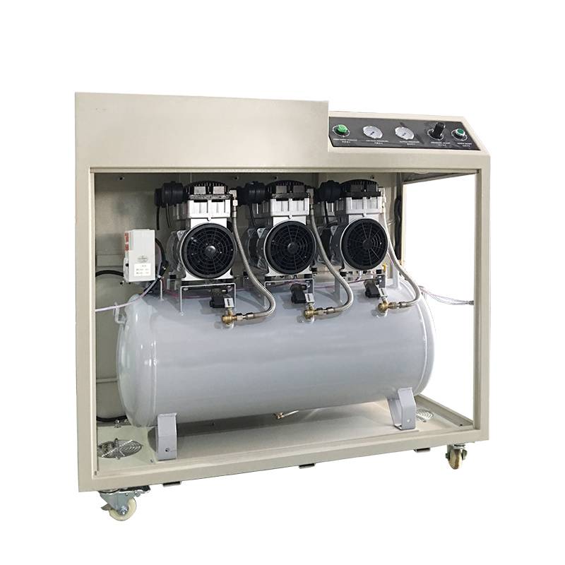 0.75kw Silent Medical Oil Free Piston Air Compressor for Ventilator Breathing Machine